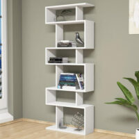 Standregal Sherma mit 6 Ablagen 157x60x20cm Weiss