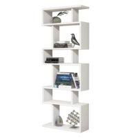 Standregal Sherma mit 6 Ablagen 157x60x20cm Weiss