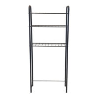 Toilettenregal Nordborg mit 3 Ablagen Metall 161x52.5x24.5cm
