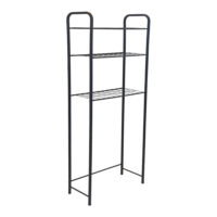Toilettenregal Nordborg mit 3 Ablagen Metall 161x52.5x24.5cm
