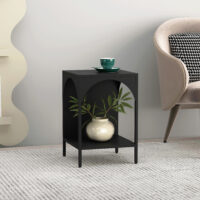 Standregal Quro 52x35x35cm Schwarz