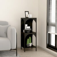 Standregal Quro 92.5x35x35cm Schwarz