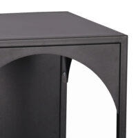 Standregal Quro 92.5x35x35cm Schwarz