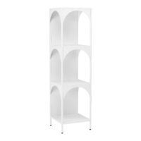 Standregal Quro 133x35x35cm Weiss