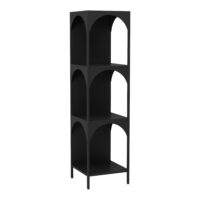Standregal Quro 133x35x35cm Schwarz