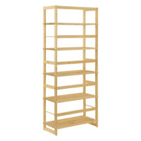 Standregal Luster mit 5 Ablagen 58x27x136cm Bambus