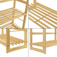 Standregal Luster mit 5 Ablagen 58x27x136cm Bambus