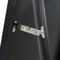 Standspiegel Barletta 150x35cm neigbar Schwarz