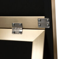 Standspiegel Barletta 150x35cm neigbar Gold