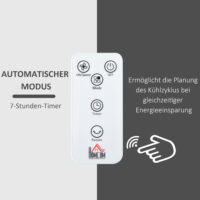 Standventilator 7h Timer mit Fernbedienung 70cm