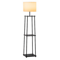 Stehlampe Bücherregal mit 3 Ablagen 150cm E27