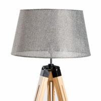 Stehlampe Holz 99-143cm Malmö Natur / Grau