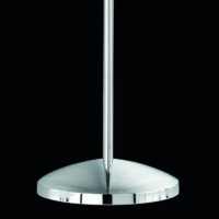 Stehlampe in chrom Acrylschirm weiss
