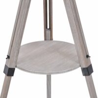 Stehlampe mit Regal 110-150cm Malmö Braun Wash