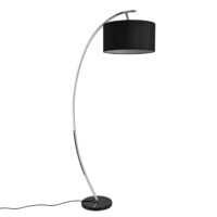 Stehlampe Steiermark 153cm E27 60W Schwarz