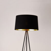 Stehlampe Manchester 150cm E27 3 Füsse Metall Stoff