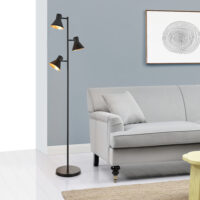 Stehlampe Pinntorp 3-flammig E27 -Gold