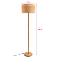 Stehleuchte Stehlampe Rochdale E27 Gelbbraun