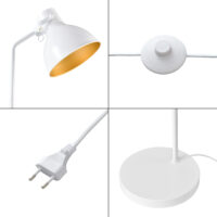 Stehlampe Belfast verstellbar Weiss