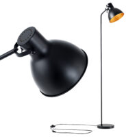 Stehlampe Belfast verstellbar Schwarz