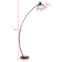 Stehlampe Portsmouth Rostbraun