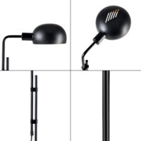 Stehlampe Bolton Schwarz