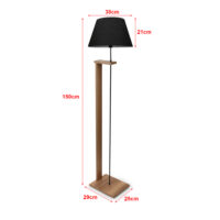 Stehleuchte Stehlampe Bromwich Schwarz