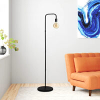 Stehleuchte Stehlampe Runcorn Schwarz