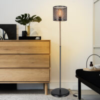 Stehleuchte Stehlampe Farnborough E27 Metall Juteseil