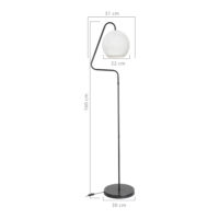 Stehleuchte Stehlampe Littlehampton E27 Metall Juteseil