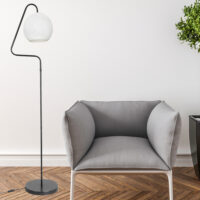 Stehleuchte Stehlampe Littlehampton E27 Metall Juteseil