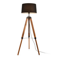 Stehlampe Lagos 144cm Schwarz