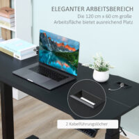 Stehpult Elektrischer Schreibtisch 120x60x114cm
