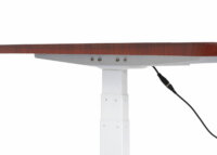 Stehpult Schreibtisch elektrisch höhenverstellbar mit Memory Kirsch-Dekor