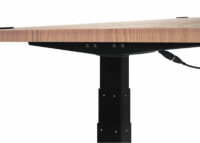 Stehpult Schreibtisch höhenverstellbar braun Struktur