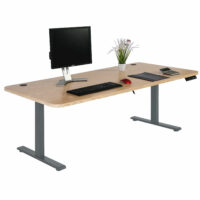 Stehpult Schreibtisch höhenverstellbar hellbraun