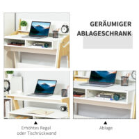 Stehpult mit 2 Fächern Skandi-Design 98 cm x 53