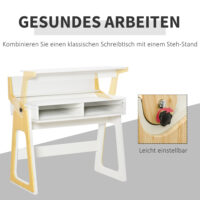 Stehpult mit 2 Fächern Skandi-Design 98 cm x 53
