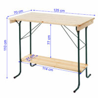 Stehtisch Wien Festtisch Gartentisch Bierzelttisch ~ 110x125cm