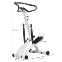 Stepper mit Handgriff Fitness Heimtrainer mit LCD-Bildschirm