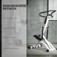 Stepper mit Handgriff Fitness Heimtrainer mit LCD-Bildschirm