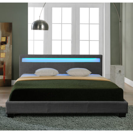 Polsterbett Skagen mit LED Beleuchtung 180x200cm Corium