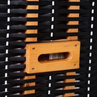 Strandkorb Poly-Rattan Volllieger Ostsee Nordsee Rot