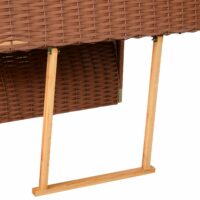 Strandkorb Poly-Rattan Volllieger Ostsee Nordsee Rot