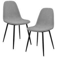 Esszimmerstuhl Kerava 2er-Set Grau