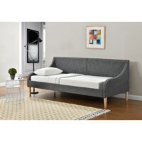 Tagesbett Sofa 90x200 cm Dunkelgrau