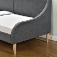 Tagesbett Sofa 90x200 cm Dunkelgrau