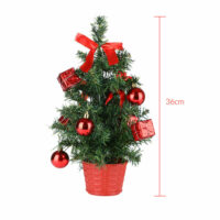 Tannenbaum Mini Weihnachtsbaum 36cm geschmückt  ~ LED