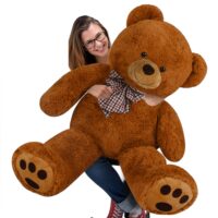 Teddybär 165cm STEHEND Riesen Teddy XXXL braun