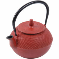Teekanne aus Gusseisen 1250 ml rot